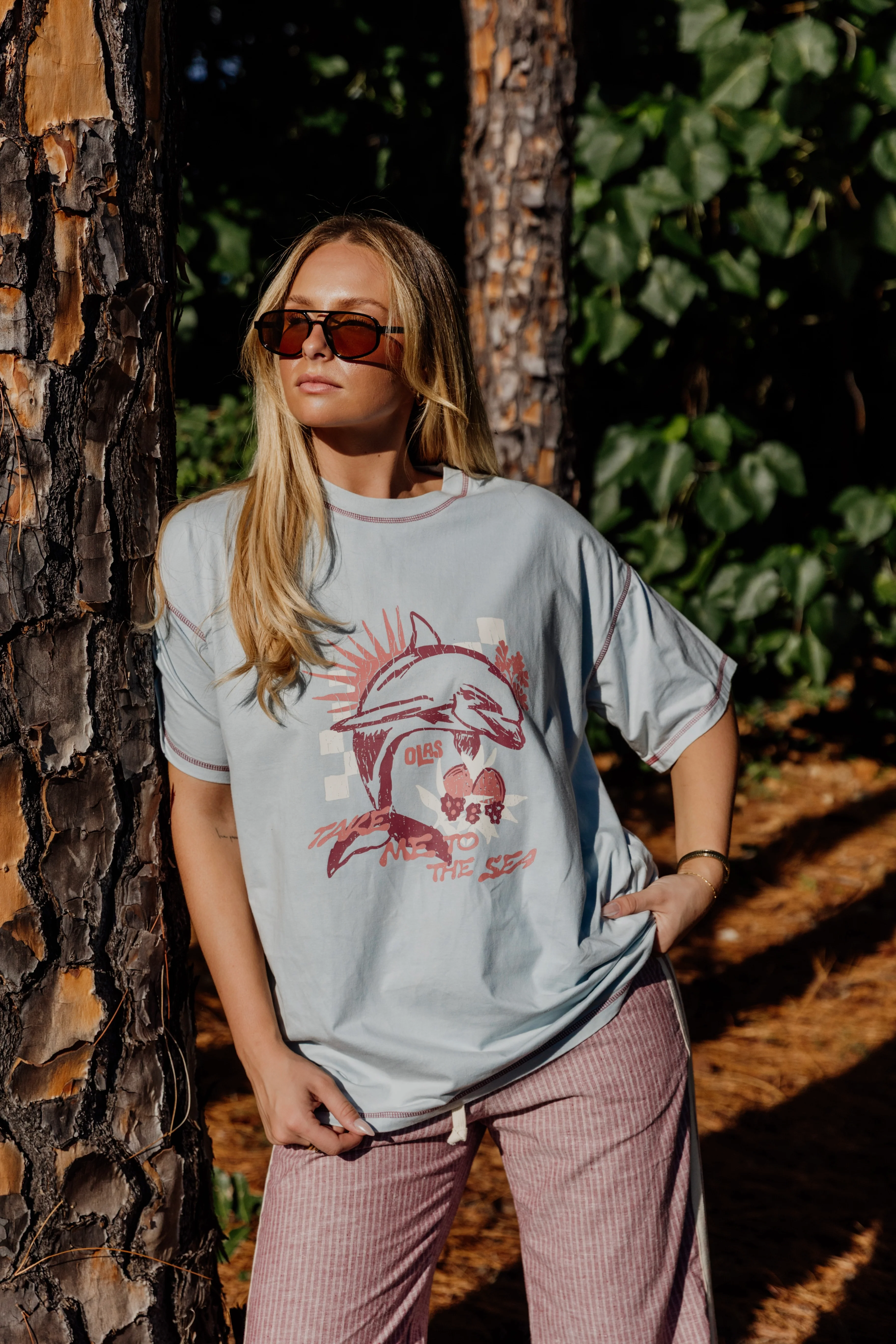 SEA CALLING TEE SKY